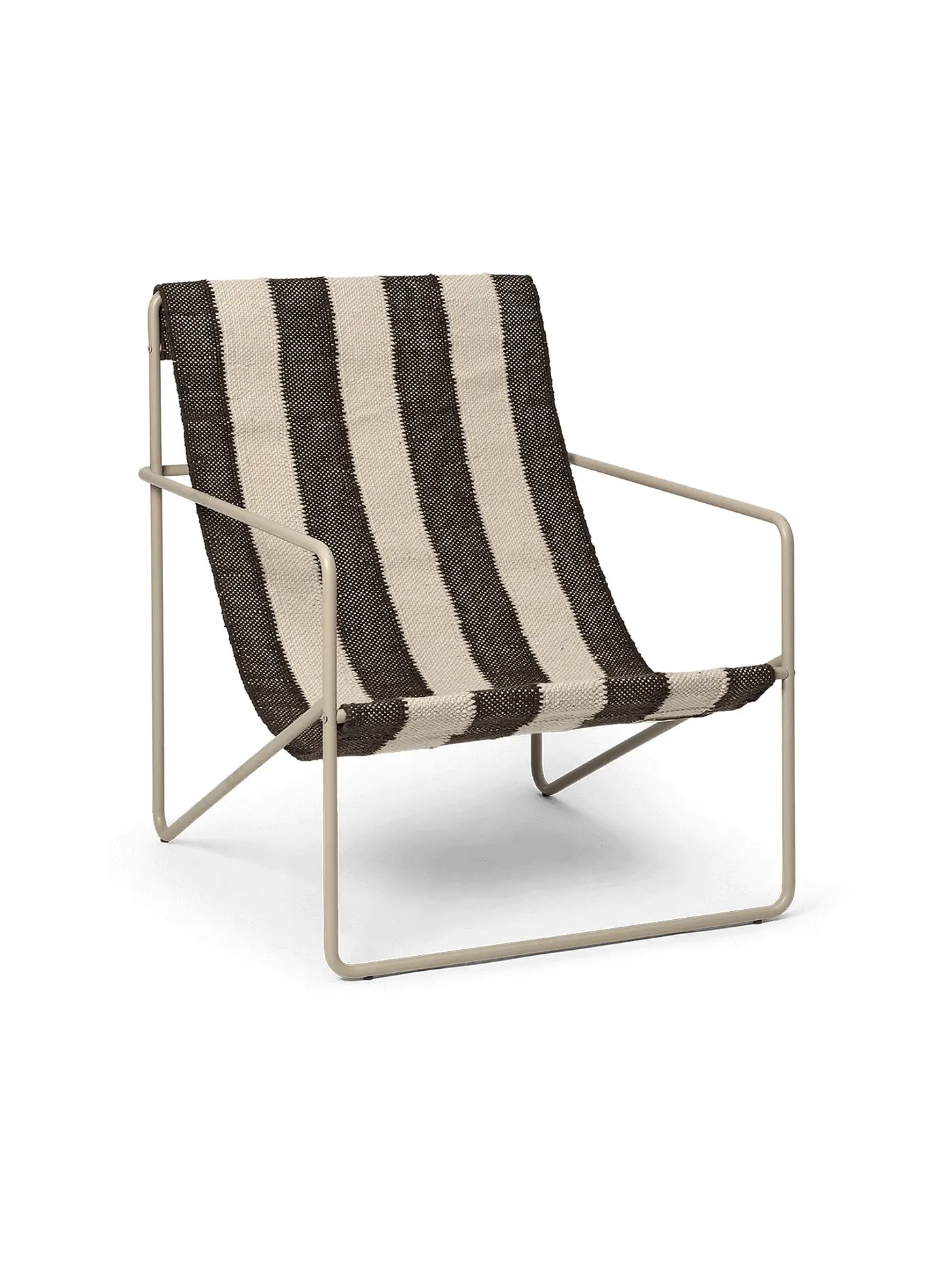 FERM LIVING | Desert Lounge Chair Cashmere Off white Chocolate | 